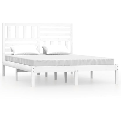 Giroletto Bianco in Legno Massello di Pino 140x190 cm | homemem39
