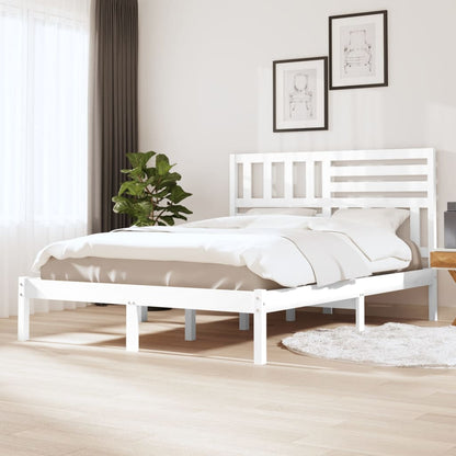 Giroletto Bianco in Legno Massello di Pino 140x190 cm | homemem39