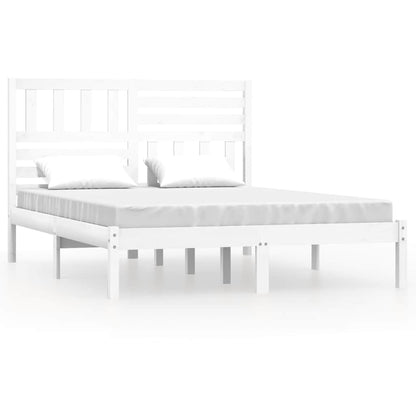 Giroletto Bianco in Legno Massello di Pino 140x200 cm | homemem39