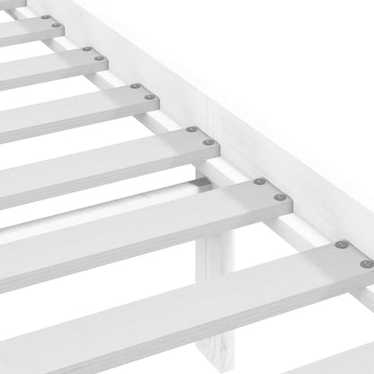 Giroletto Bianco in Legno Massello di Pino 140x200 cm | homemem39