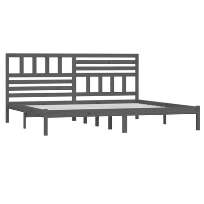 Giroletto Grigio in Legno Massello di Pino 200x200 cm | homemem39