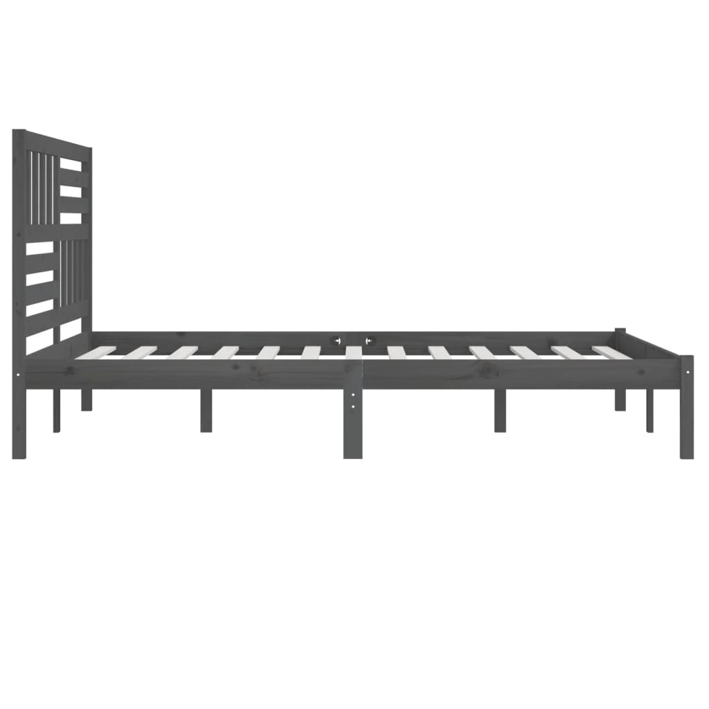 Giroletto Grigio in Legno Massello di Pino 200x200 cm | homemem39