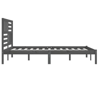 Giroletto Grigio in Legno Massello di Pino 200x200 cm | homemem39