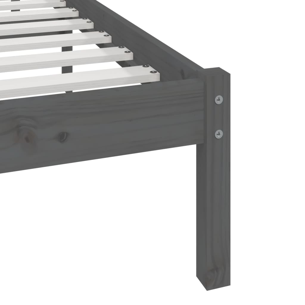 Giroletto Grigio in Legno Massello di Pino 200x200 cm | homemem39