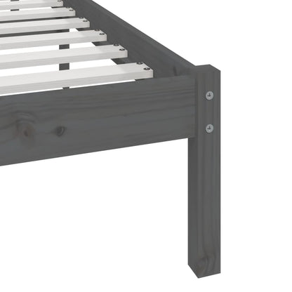 Giroletto Grigio in Legno Massello di Pino 200x200 cm | homemem39