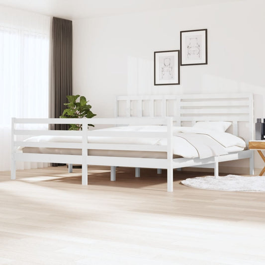 Giroletto Bianco in Legno Massello 200x200 cm | homemem39