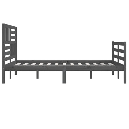 Giroletto Grigio in Legno Massello di Pino 200x200 cm | homemem39