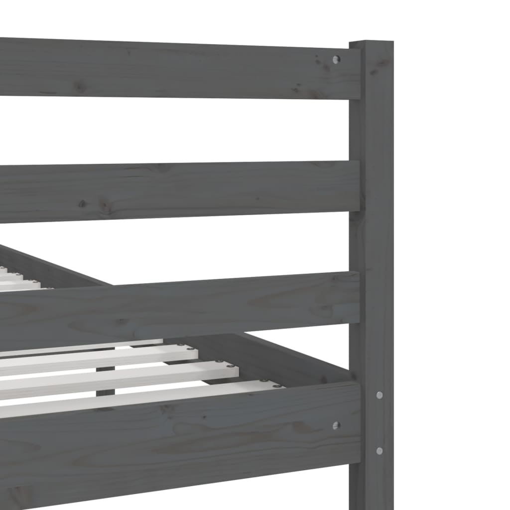 Giroletto Grigio in Legno Massello di Pino 200x200 cm | homemem39