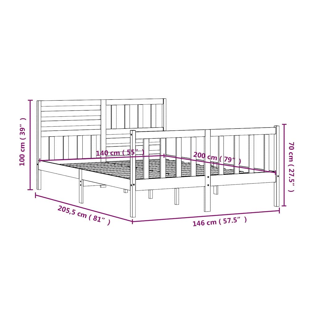 Giroletto in Legno Massello 140x200 cm | homemem39