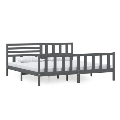 Giroletto Grigio in Legno Massello 200x200 cm | homemem39