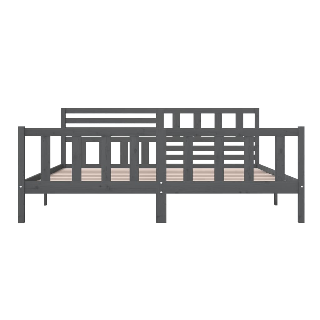 Giroletto Grigio in Legno Massello 200x200 cm | homemem39