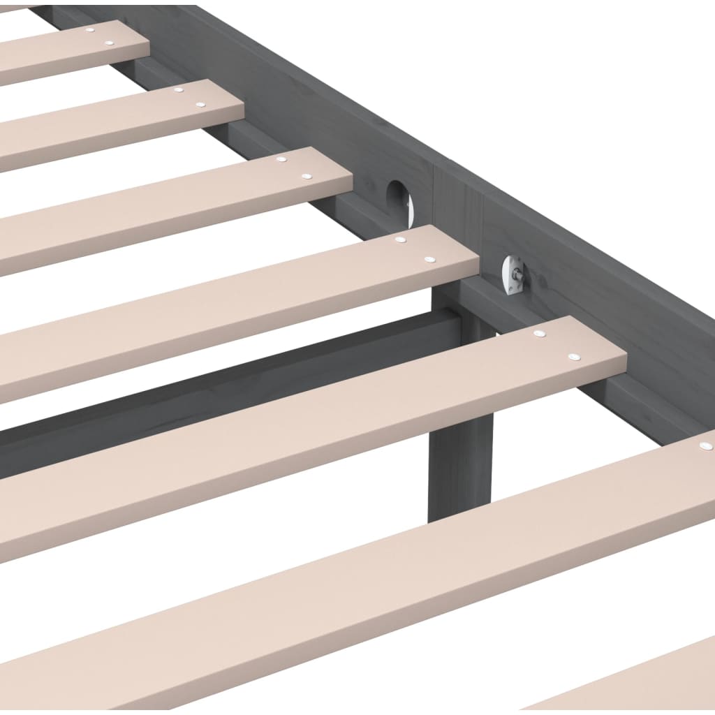 Giroletto Grigio in Legno Massello 200x200 cm | homemem39