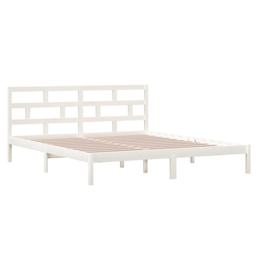 Giroletto Bianco 135x190 cm Double in legno Massello | homemem39
