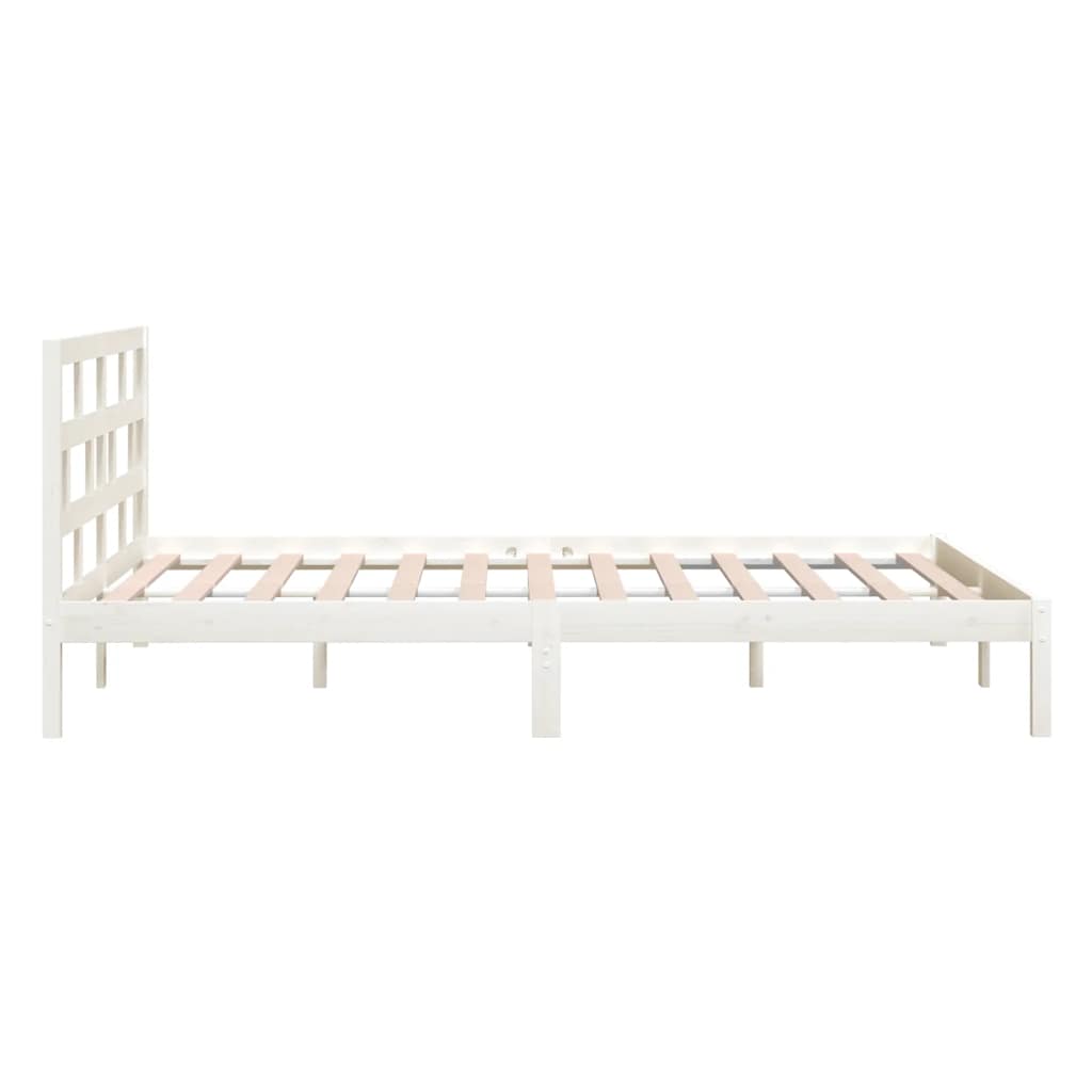 Giroletto Bianco 135x190 cm Double in legno Massello | homemem39