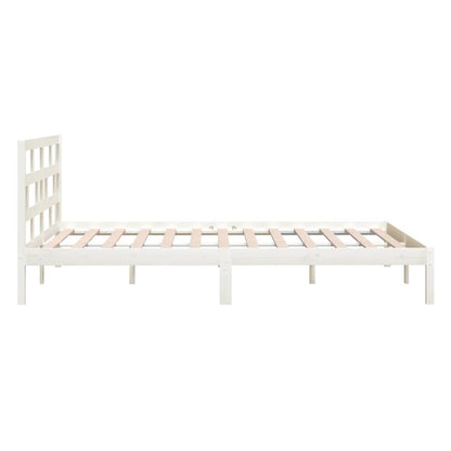 Giroletto Bianco 135x190 cm Double in legno Massello | homemem39
