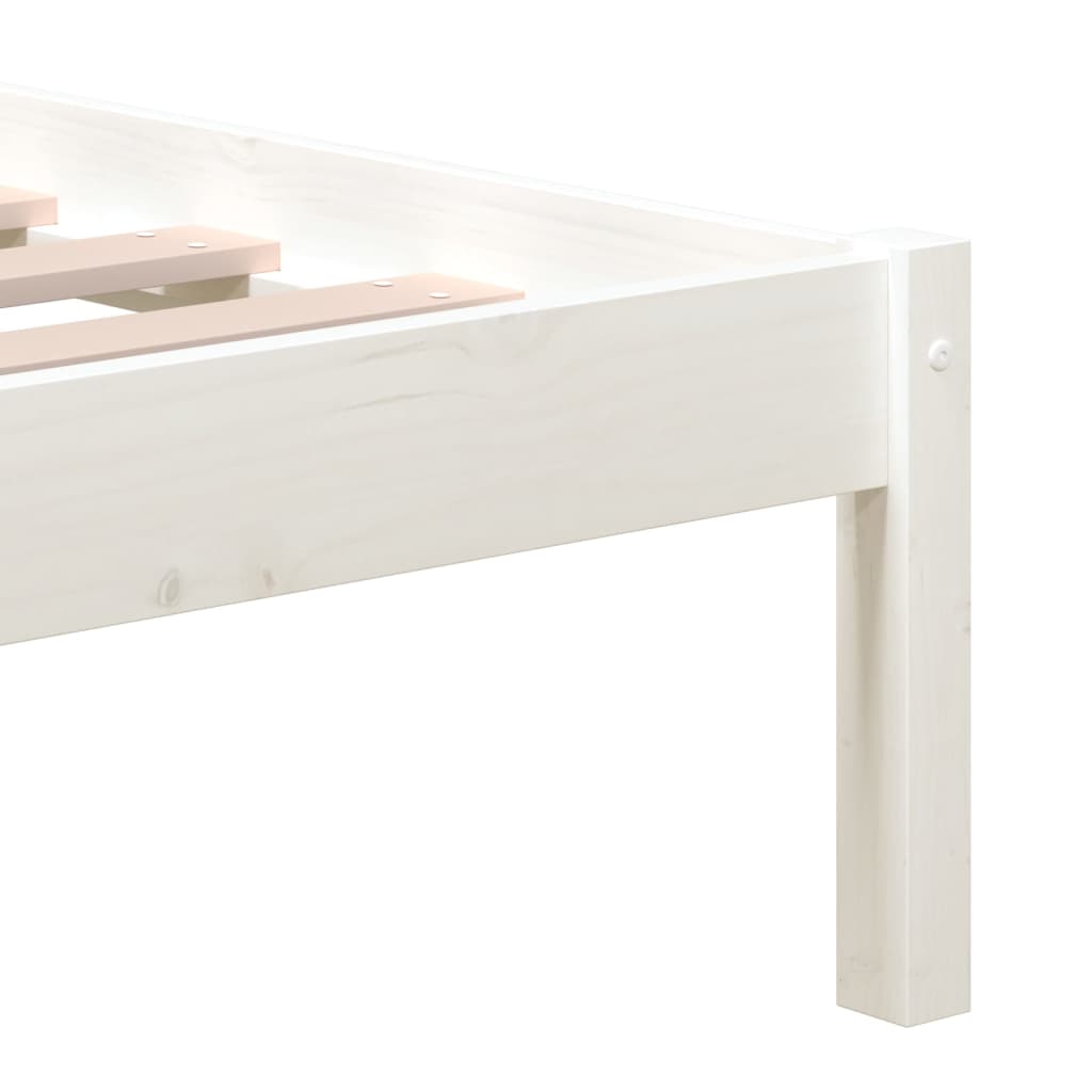 Giroletto Bianco 135x190 cm Double in legno Massello | homemem39