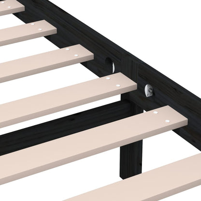 Giroletto Nero 135x190 cm Double in legno Massello | homemem39