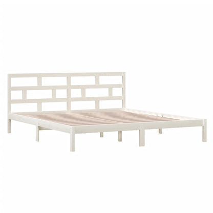 Giroletto Bianco in Legno Massello di Pino 140x190 cm | homemem39
