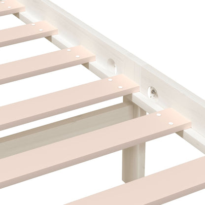 Giroletto Bianco in Legno Massello di Pino 120x200 cm | homemem39