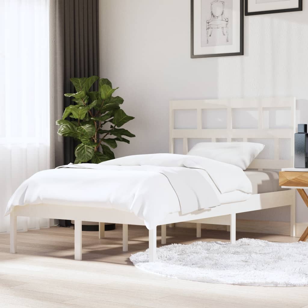 Giroletto Bianco in Legno Massello di Pino 120x200 cm | homemem39