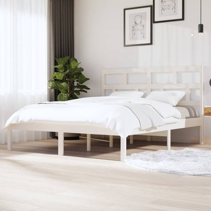 Giroletto Bianco 180x200 cm Super King in Legno Massello | homemem39