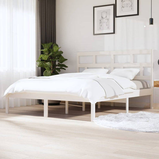 Giroletto Bianco 180x200 cm Super King in Legno Massello | homemem39