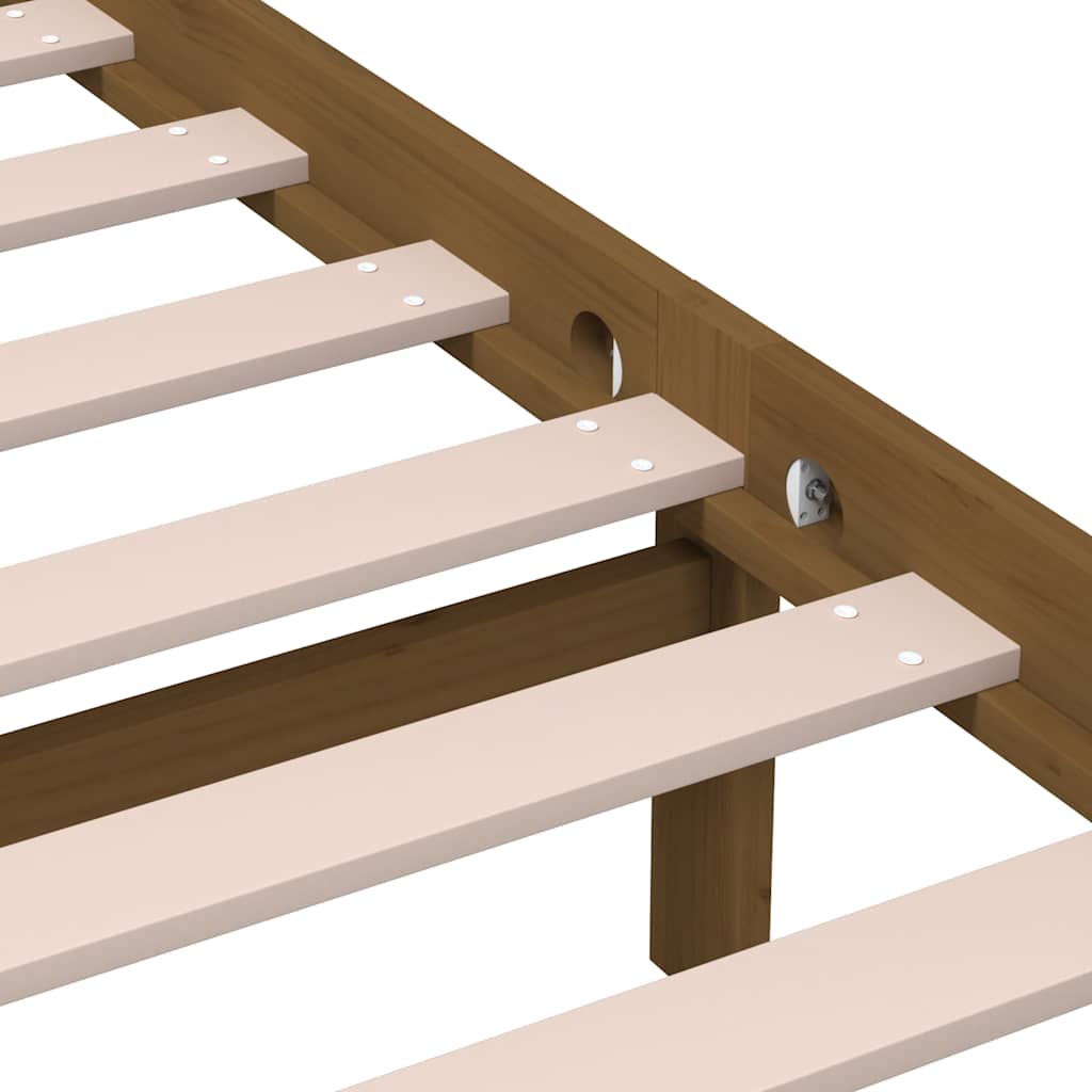 Giroletto Ambra senza Materasso in Legno di Pino 200x200 cm | homemem39