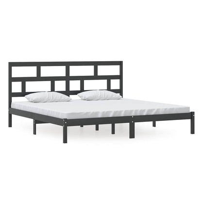 Giroletto Nero in Legno Massello di Pino 200x200 cm | homemem39