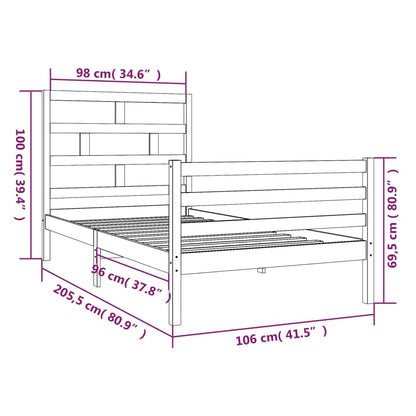 Giroletto in Legno Massello di Pino 100x200 cm | homemem39