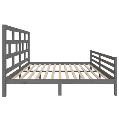 Giroletto Grigio in Legno Massello di Pino 200x200 cm | homemem39