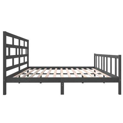 Giroletto Grigio in Legno Massello di Pino 200x200 cm | homemem39