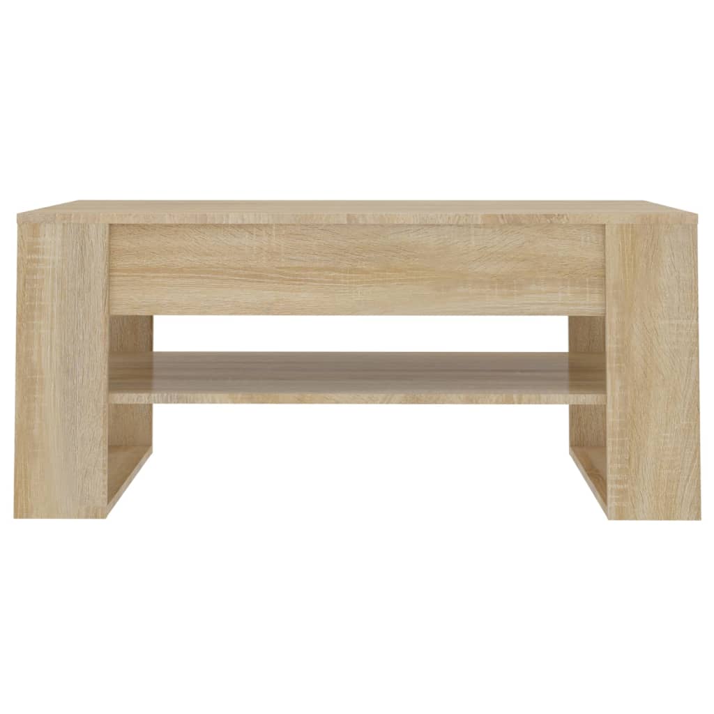 Tavolino da Salotto Rovere Sonoma 102x55x45cm Legno Multistrato | homemem39