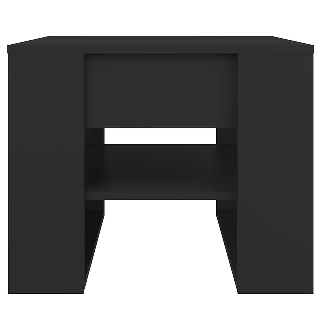 Tavolino da Salotto Nero 55,5x55x45 cm in Legno Multistrato | homemem39