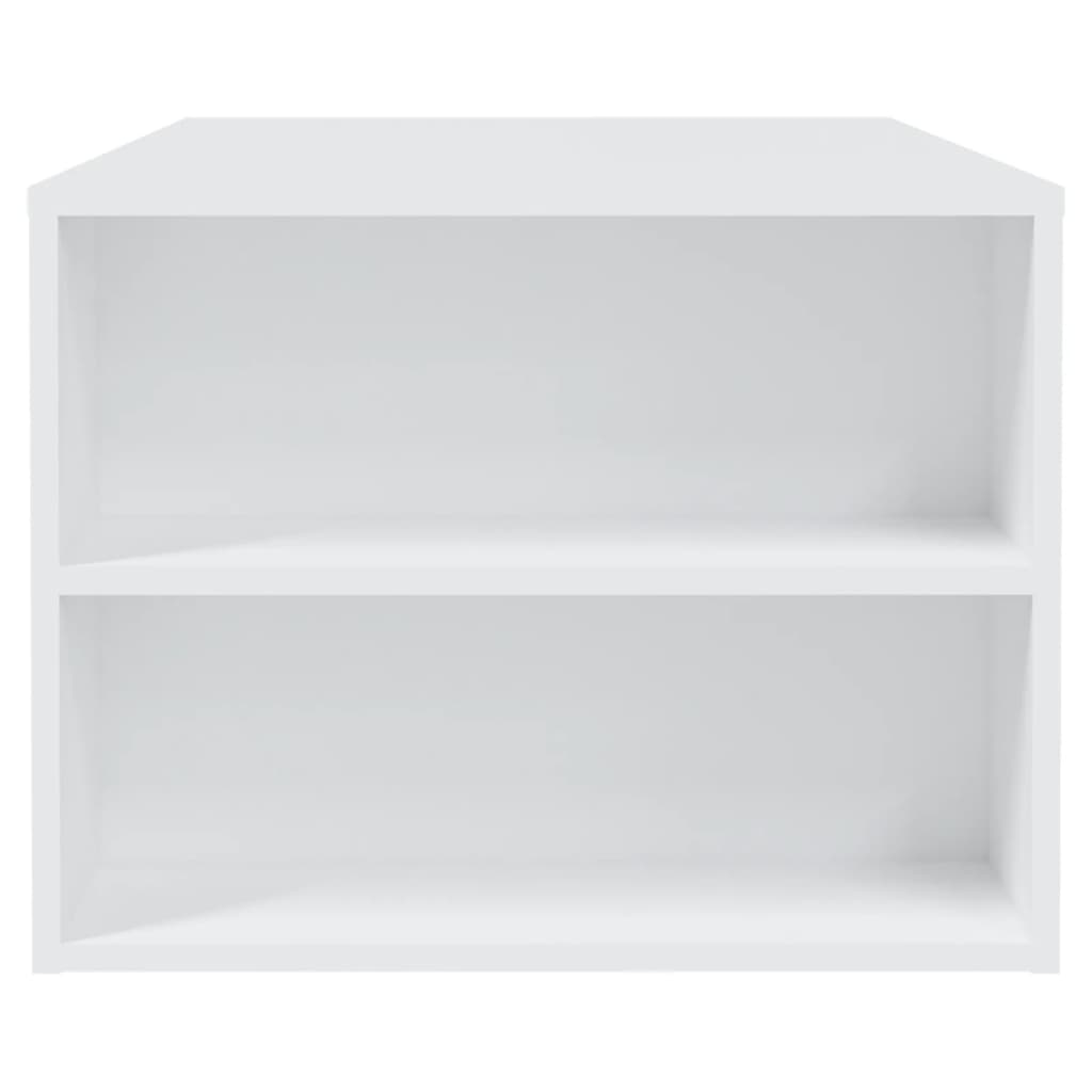 Tavolino da Salotto Bianco 102x55x42 cm in Legno Multistrato | homemem39