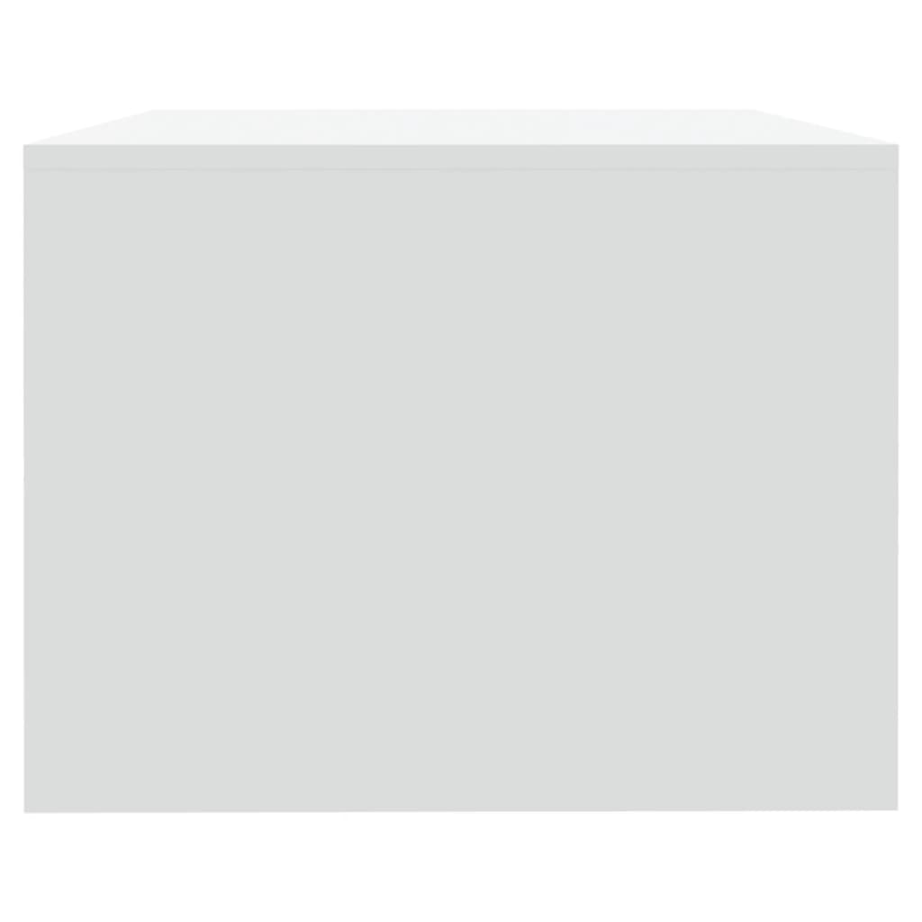Tavolino da Salotto Bianco 102x55x42 cm in Legno Multistrato | homemem39