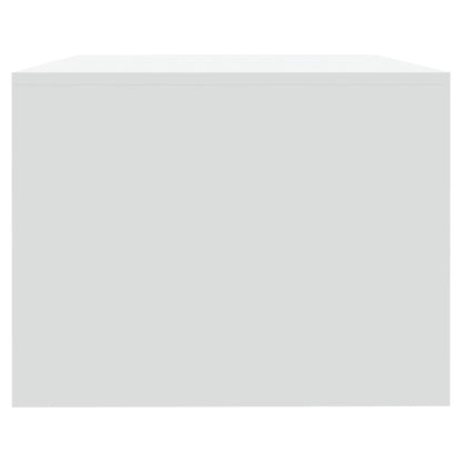 Tavolino da Salotto Bianco 102x55x42 cm in Legno Multistrato | homemem39