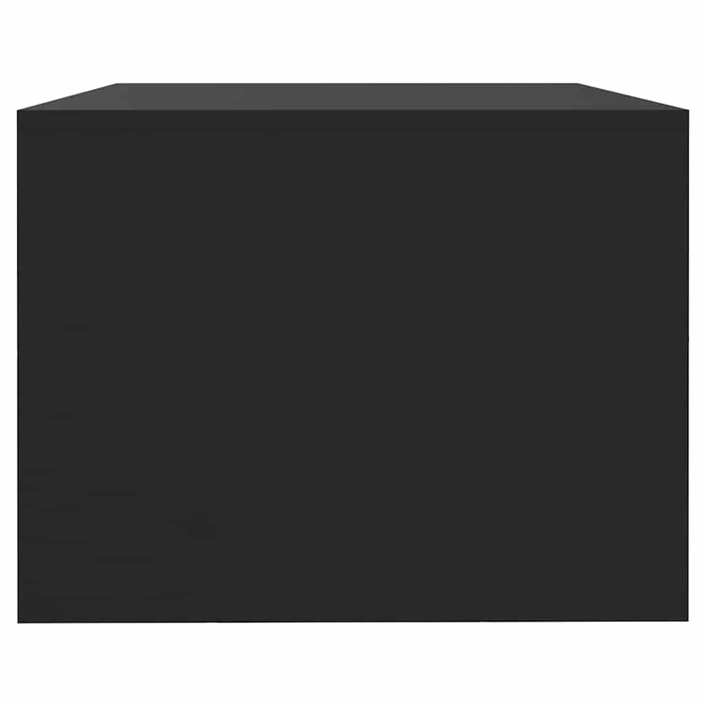 Tavolino da Salotto Nero 102x55x42 cm in Legno Compensato