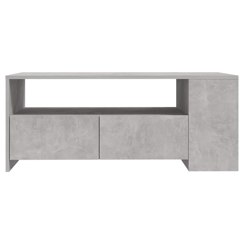 Tavolino Salotto Grigio Cemento 102x55x42 cm Legno Compensato | homemem39