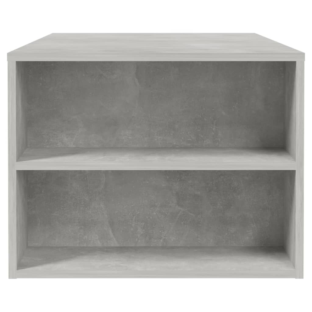 Tavolino Salotto Grigio Cemento 102x55x42 cm Legno Compensato | homemem39