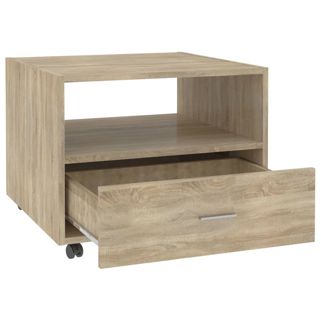 Tavolino da Salotto Rovere Sonoma 55x55x40 cm Legno Multistrato | homemem39
