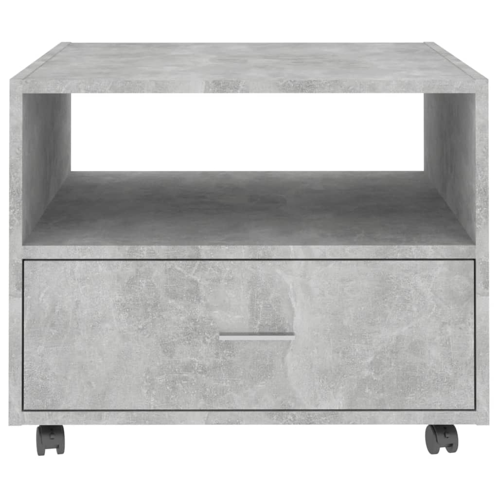 Tavolino Salotto Grigio Cemento 55x55x40 cm Legno Multistrato | homemem39