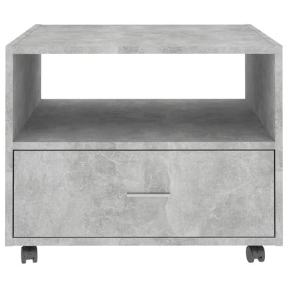Tavolino Salotto Grigio Cemento 55x55x40 cm Legno Multistrato | homemem39