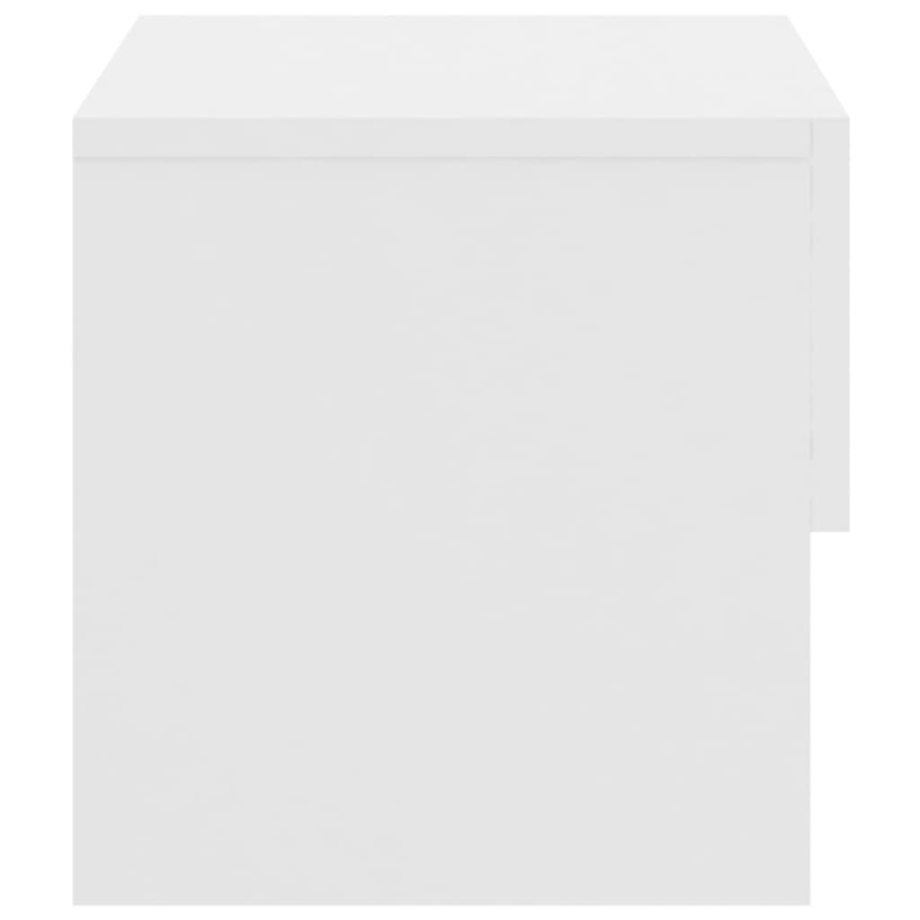 Comodini a Parete 2 pz Bianchi - homemem39