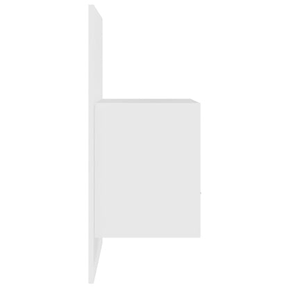 Comodini a Parete 2 pz Bianchi - homemem39