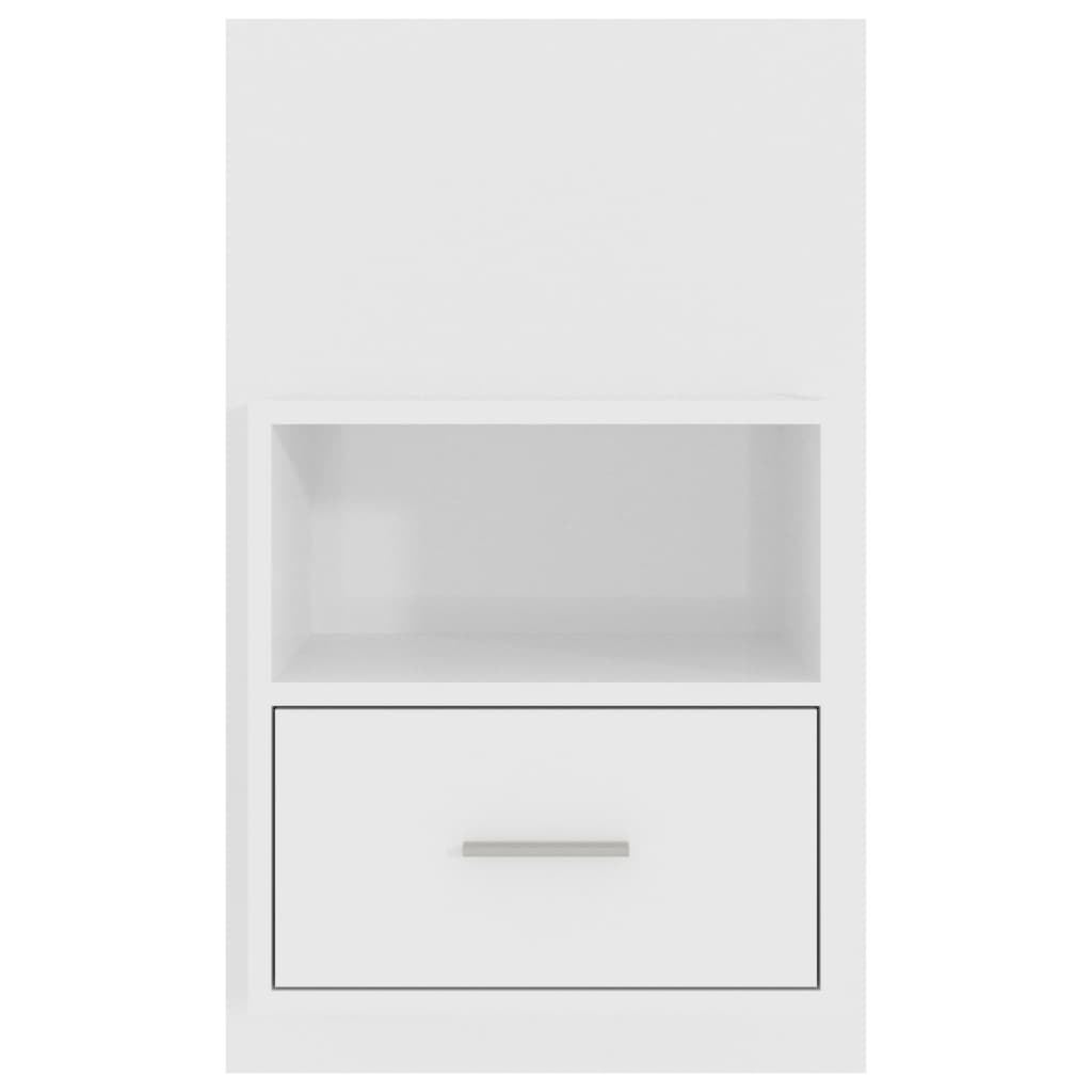 Comodino a Muro Bianco Lucido - homemem39