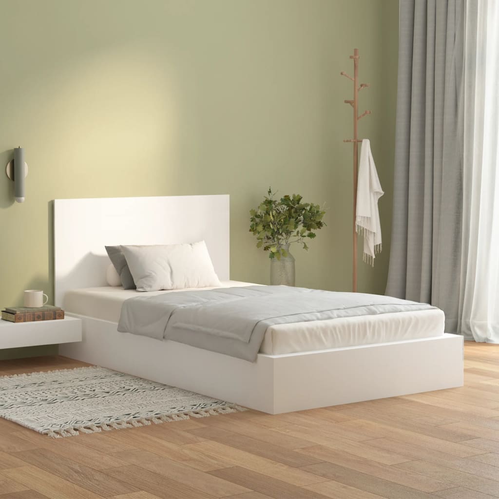 Testiera per Letto Bianca 120x1,5x80 cm in Legno Multistrato - homemem39