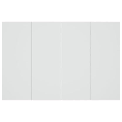 Testiera per Letto Bianca 120x1,5x80 cm in Legno Multistrato - homemem39