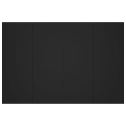 Testiera per Letto Nera 120x1,5x80 cm in Legno Multistrato - homemem39