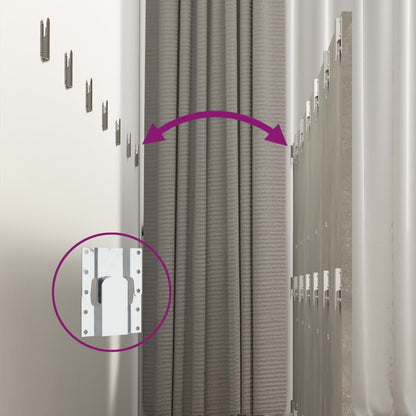 Testiera Letto Grigio Cemento 240x1,5x80cm Legno Ingegnerizzato - homemem39