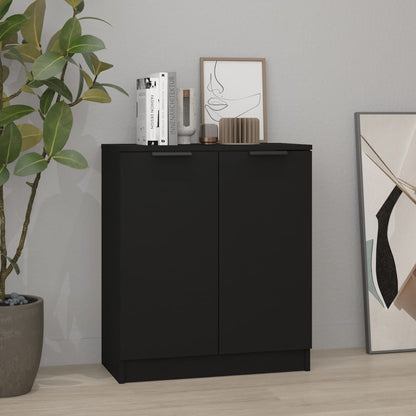 Credenza Nera 60x30x70 cm in Legno tecnico - homemem39